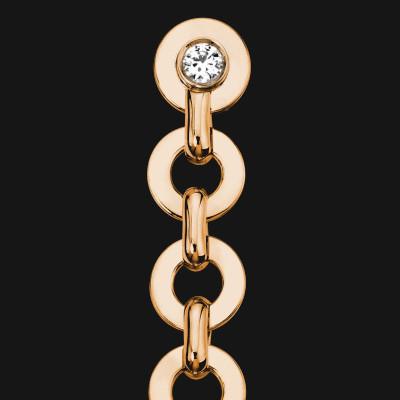 Aretes colgantes colgantes de 14k