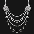 18k Fluid Lines Necklace