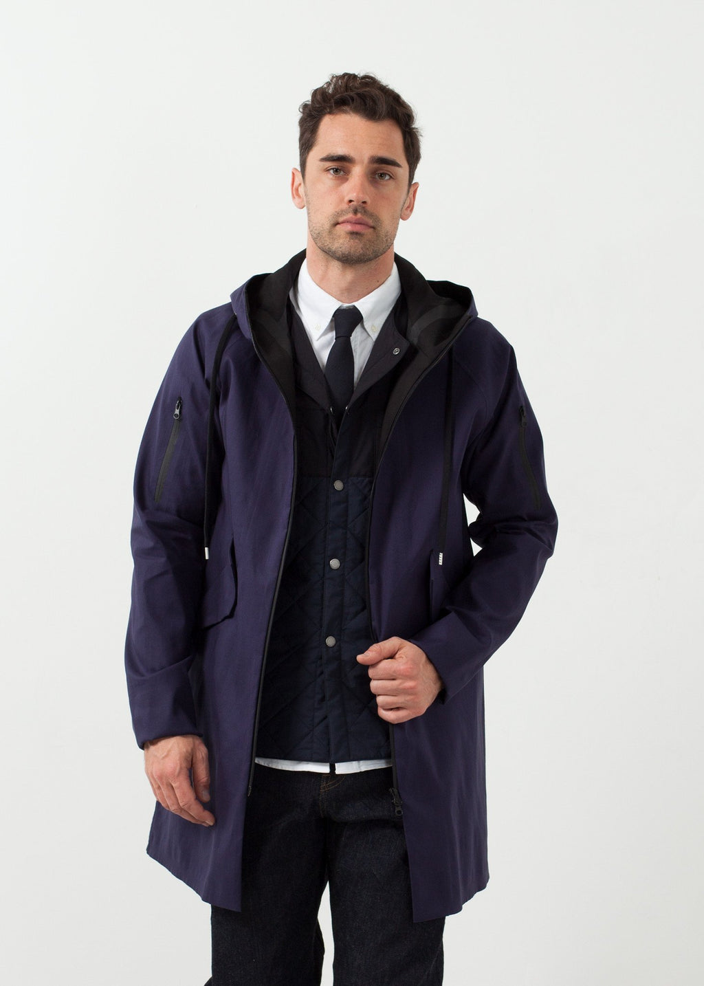 Parka contrastantă
