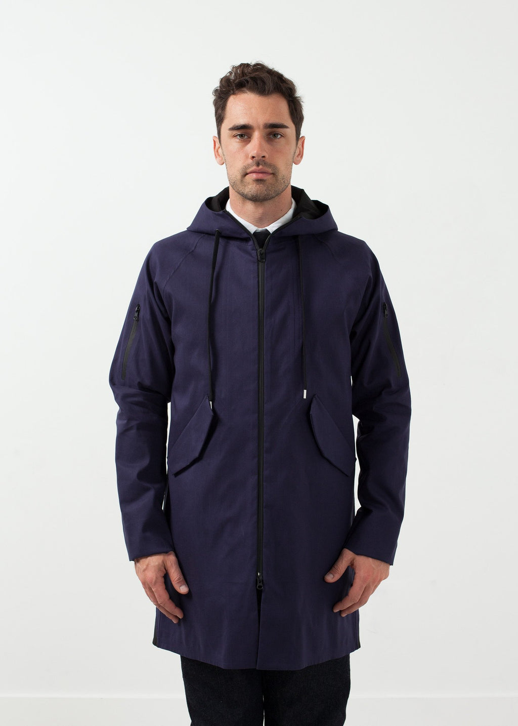 Parka contrastantă