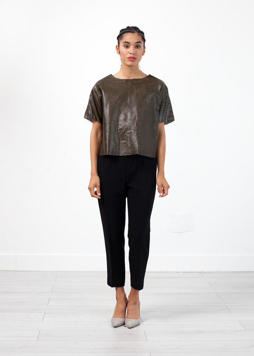 Top din piele Auralias