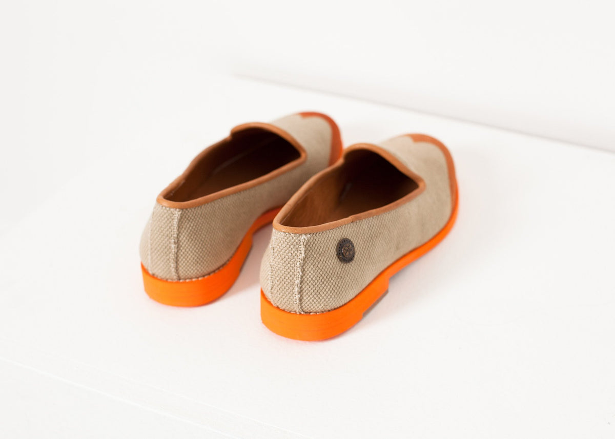 Mocasín Wingtip en Naranja